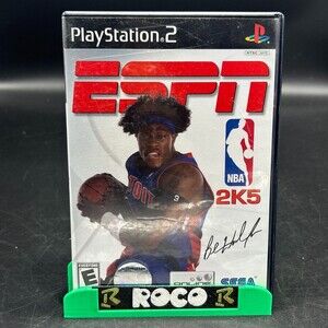 ESPN NBA 2K5 PS2 (PlayStation 2, 2004) SEGA Complete W/ Manual